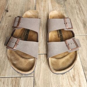 Birkenstocks Arizona Mocha Birkibuc 39 Narrow Women's 8 Men's 6